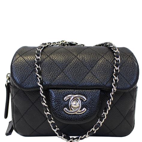 chanel crossbody black bag|chanel quilted black handbag.